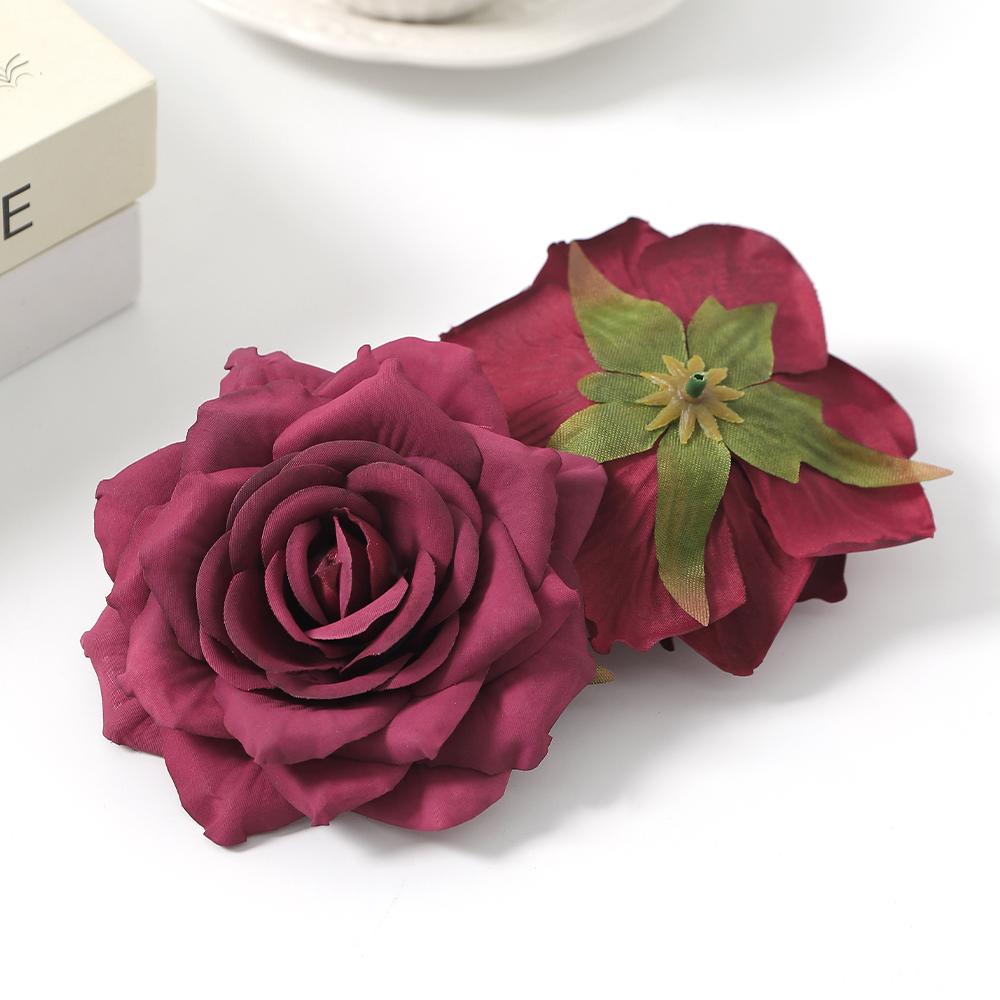 3/5Pcs Rose Artificial Flower Head DIY Home Room Decoration Friends Gathering Birthday Party Accessories For Wedding Table Decor