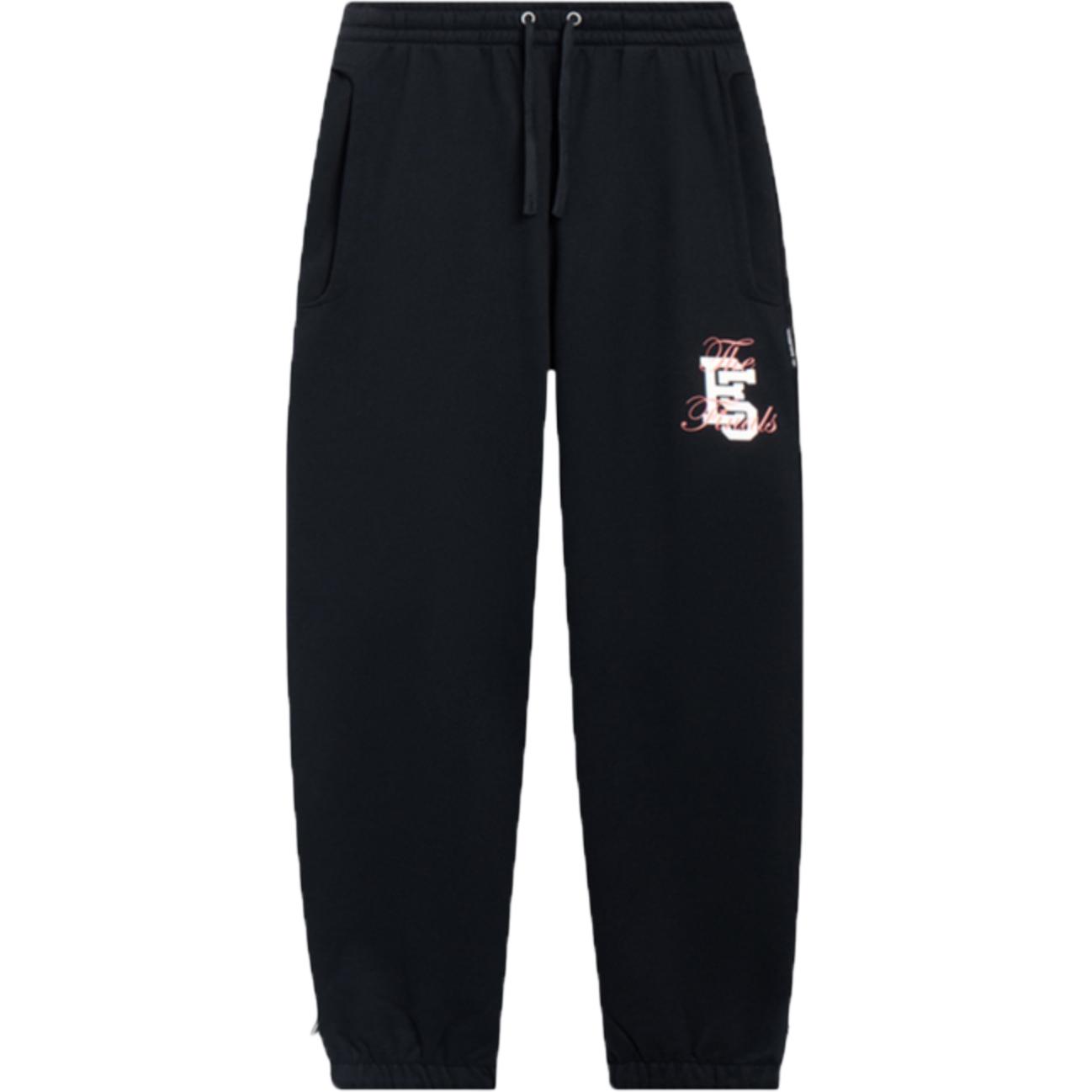 

Дышащие вязаные повседневные брюки Li Ning с манжетами, мужские, черные AKLT175-3 XL