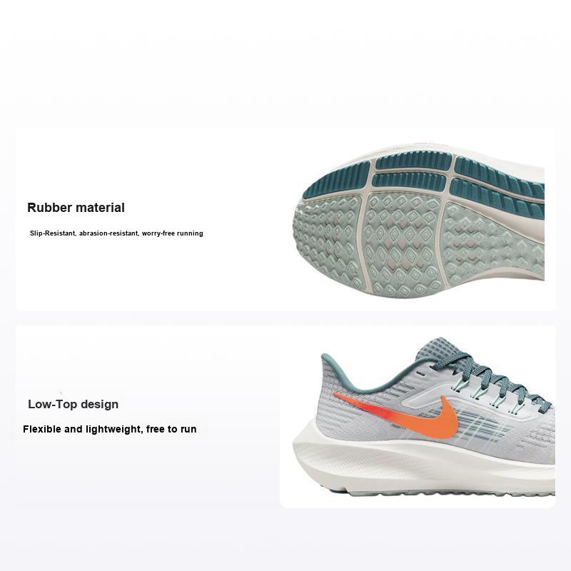 Nike Air Zoom Pegasus 39 GS Platino Puro Schiuma Menta Sneakers Bambino Grigio Summit-White Arancione Totale DM4015-003