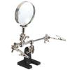 Helping Hand Tool Soldering Stand With 4X Welding Magnifying Glass led Adjustable 2 Alligator Clips 360 Degree Rotating
