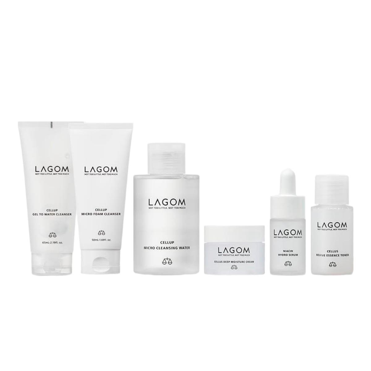 LAGOM Mini Starter Set Hydrating Travel Skincare Kit