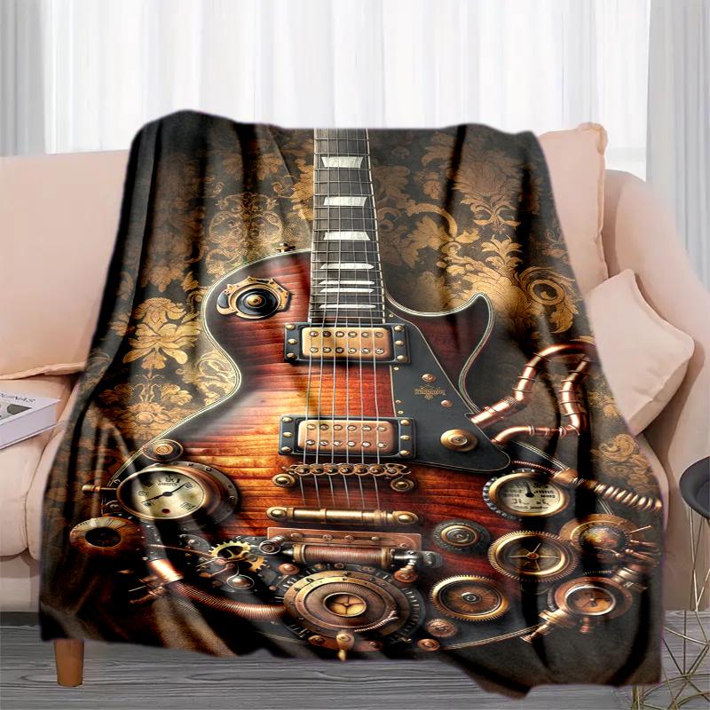 1PC Musical Elements Printed Blanket, All Season Lightweight Home Office Outdoor Nap Multifunctional Blanket A10