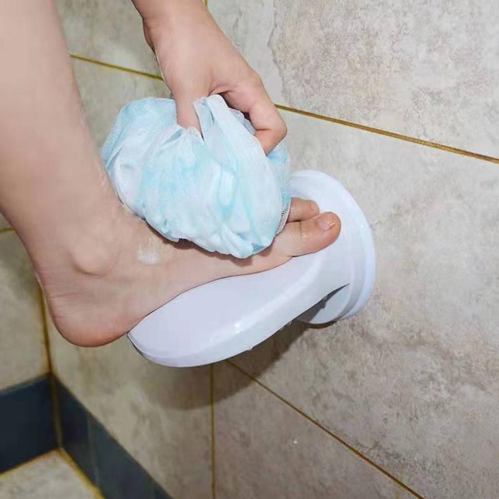 Suction Cup Shower Foot - Shave Dirt Off Your Legs Time Saving Shower Foot - Easy To Install - Non-Slip