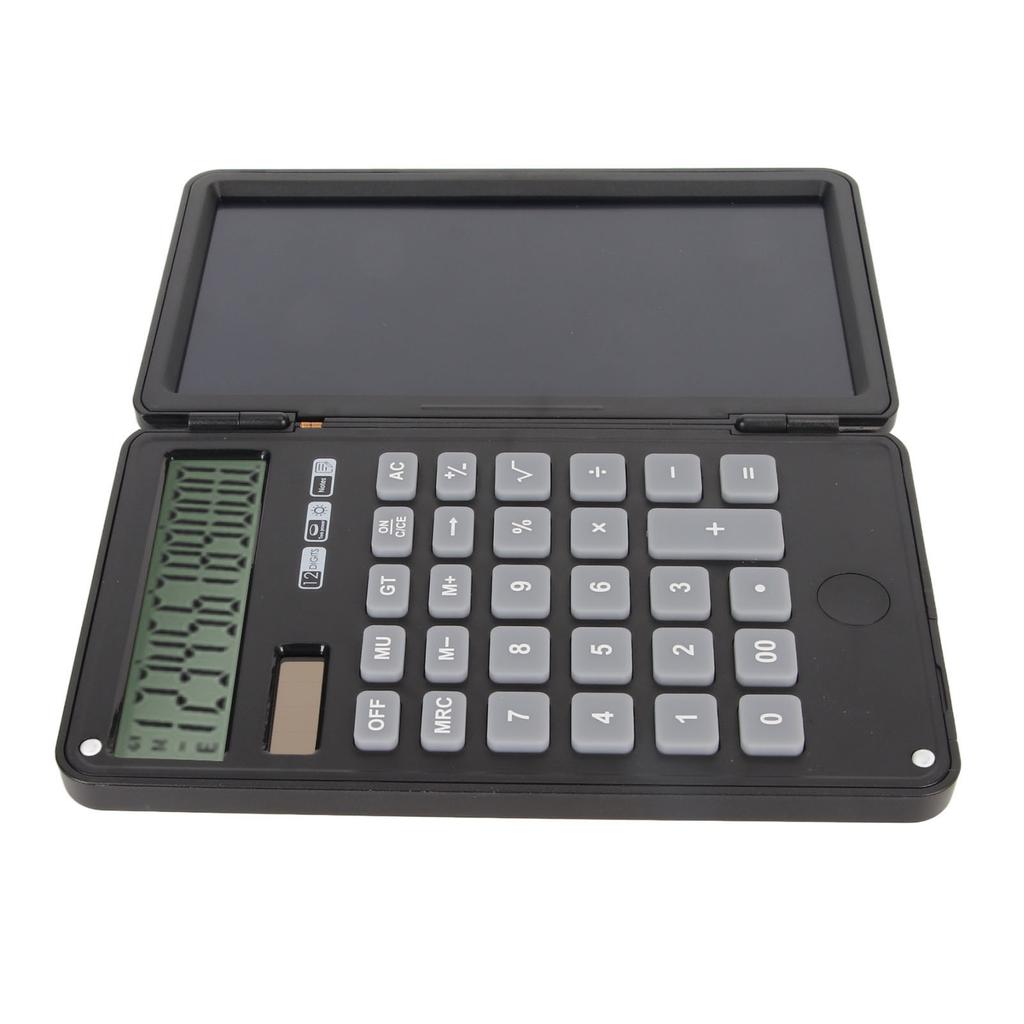 6 Inch Calculators 12 Digit Memo Lock Function Key Silence Dual Power Supply Desktop Calculator with Notepad for Office