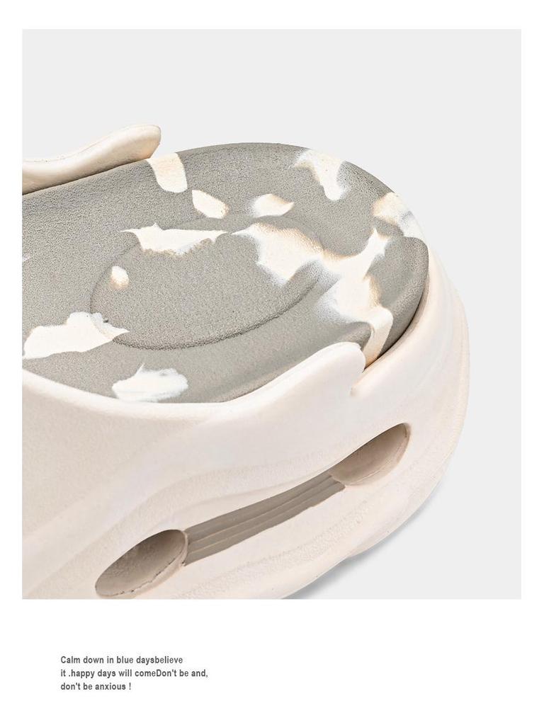 Par Sandaler med tjock sula och höjdökning, Halkfria EVA-flip-flops för inomhusbruk och stranden.