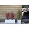 Square Flower Pot 30 Cm - EDA - Graphit Up - 21 L - Indoor / Outdoor - 29.5 X 29.5 X H. 29,5 Cm - Limed White