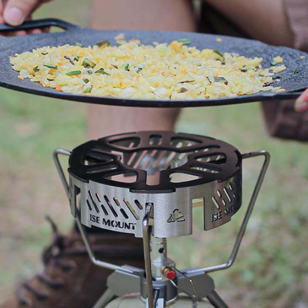 Camping Stove Windscreen Gas Windshield Stainless Steel Wind Screen for Hiking