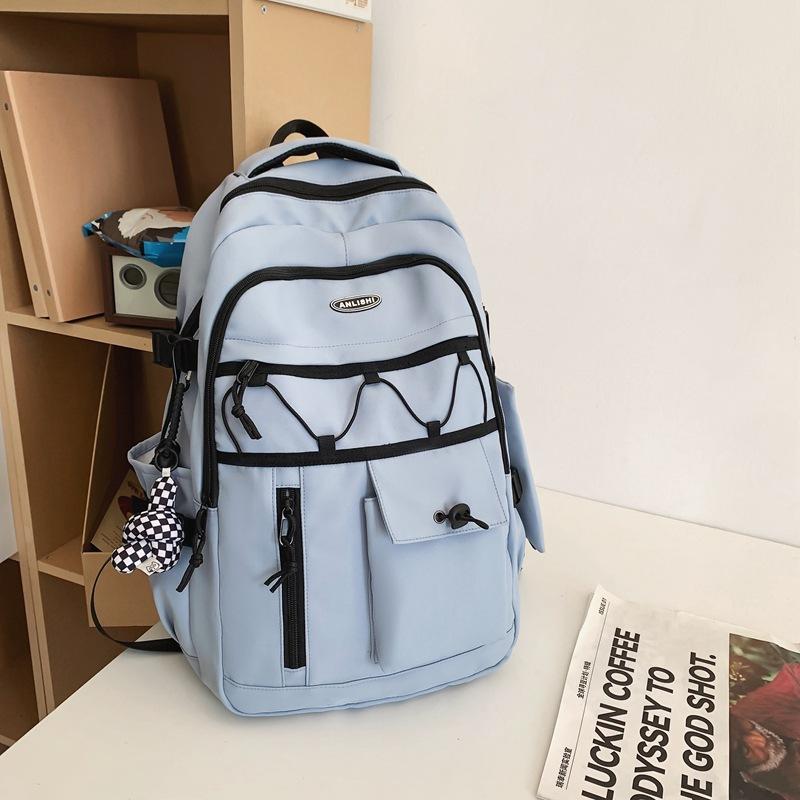 Schoolbag Japanese Harajuku Retro Tooling Schoolbag, Junior High School Student Large-capacity Backpack Male Tide Ins Campus Style Backpack Female