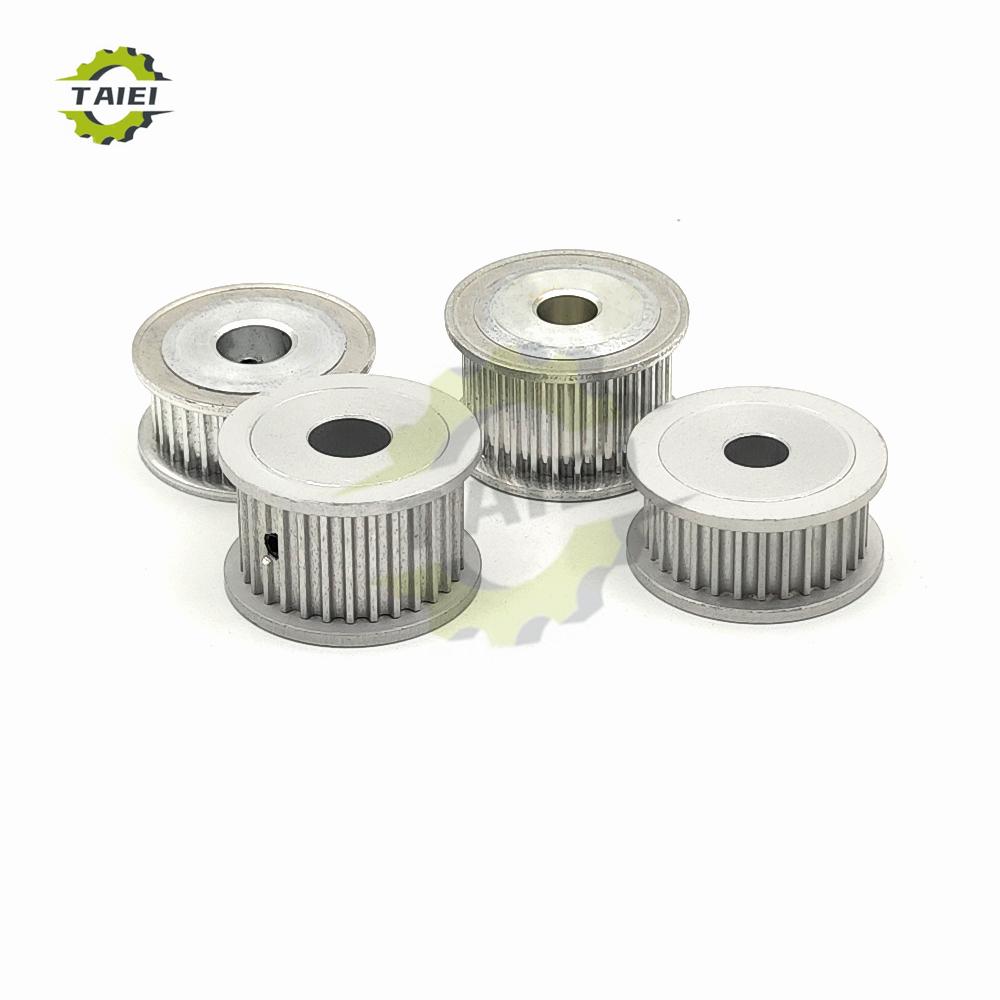 HTD 3M Senkron Kasnak 45 Diş 46 Diş Kama Yuvalı Çap 5mm-28mm Kayış Genişliği 10/15/20mm İçin HTD3M Zamanlama Tekerleği 3M 45 Dişli Çark Kasnak