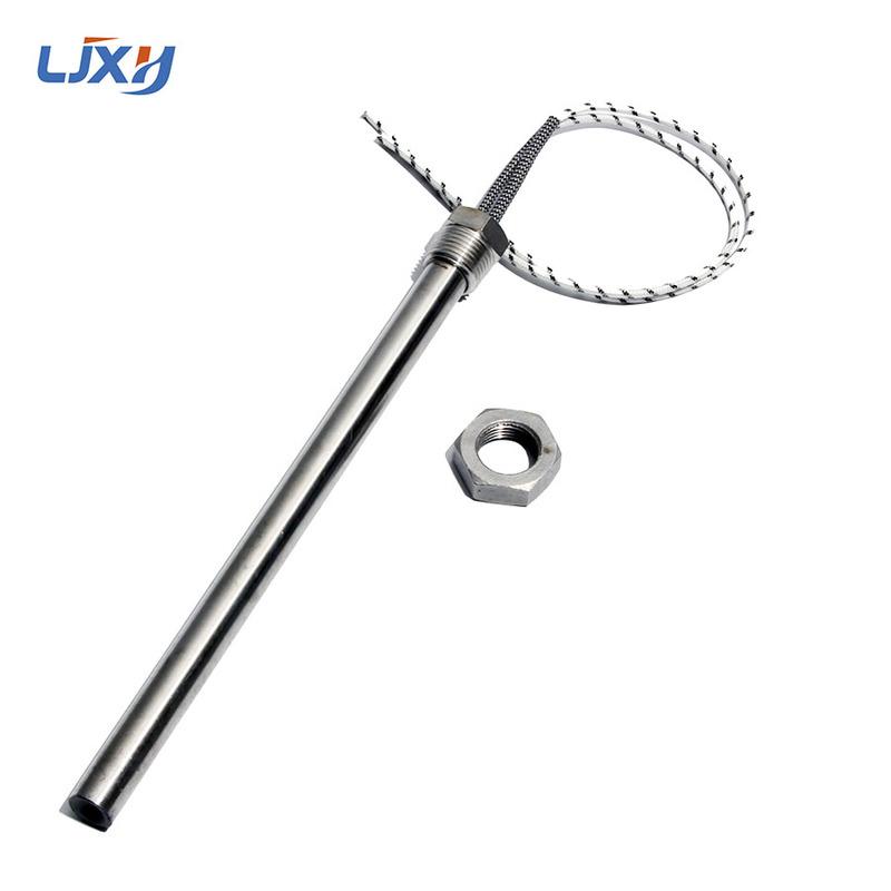 LJXH DN15 (1/2") Thread Cartridge Heater Heating Element for Water 201SS 15mm Tube Dia. 1300W/1500W/1700W/1800W/2200W with Nut