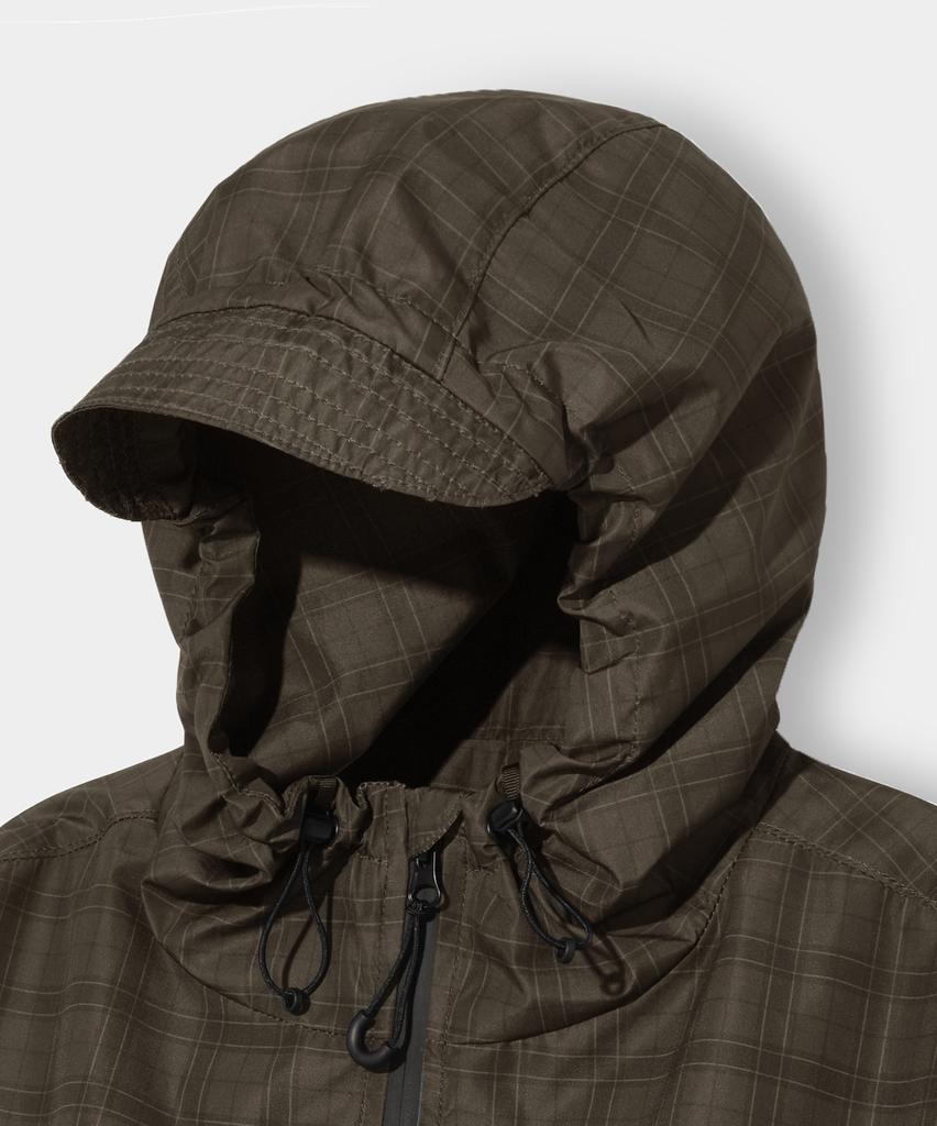 Dimitri Black 2Way Essential Check Hooded Windbreaker_3 Color