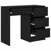 Desk Black Oak Effect 90 x 37.5 x 75 cm