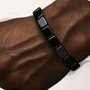 Hämatit Armband Herren Hämatit Armband, Unterstützt natürlich den Testosteronspiegel, Stellt das Selbstvertrauen wieder her, Verbessert die geistige Klarheit & Konzentration