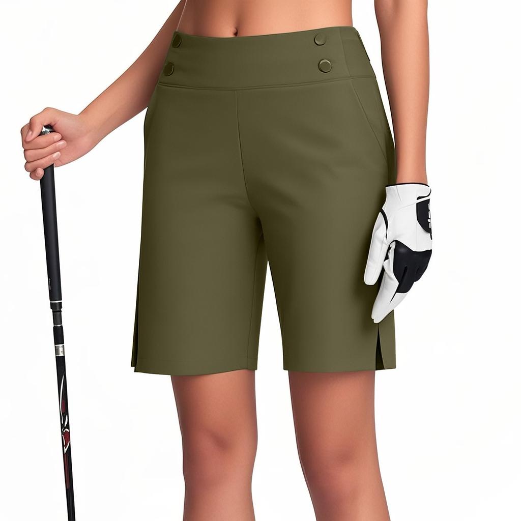 Women's Cropped Pants, Stretch Knee Length Training Yoga Pants, Casual Stretch Waist With Pockets, Jogging Pants