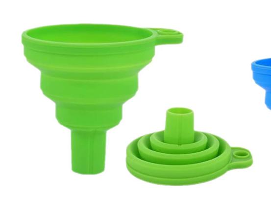 

Складная силиконовая воронка в ассортименте, 1 шт. 1pcs зелёный
