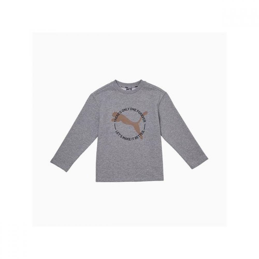 

Puma Kids Kids Long Sleeve T shirT pu33Tr303 light gray/130