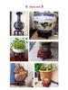 Round Stand for Flower Pots, Vases, Fish Tanks, Wine Jars, Incense Burners, Stones, Buddha Statues - Wooden Display Tray for Handicraft Ornaments