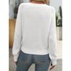 Autumn and Winter Hollow V-neck Long Sleeved Fashionable Sweaters