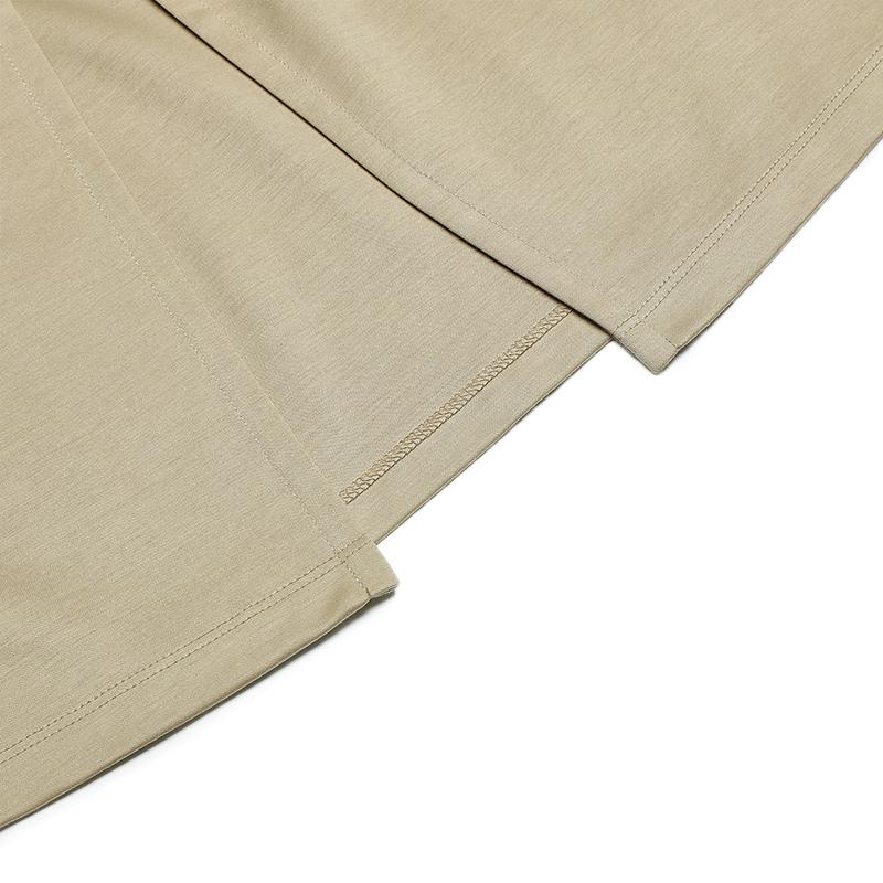 Fila Business Minimalist Fashion Short Sleeve Dress Women Dresses Light-Chocolate F51W439301FBN