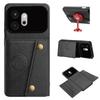 Vintage Leather Card Holder Phone Case for HONOR 600 Card Pockets Dual Snap Buttons Flip Wallet Shell