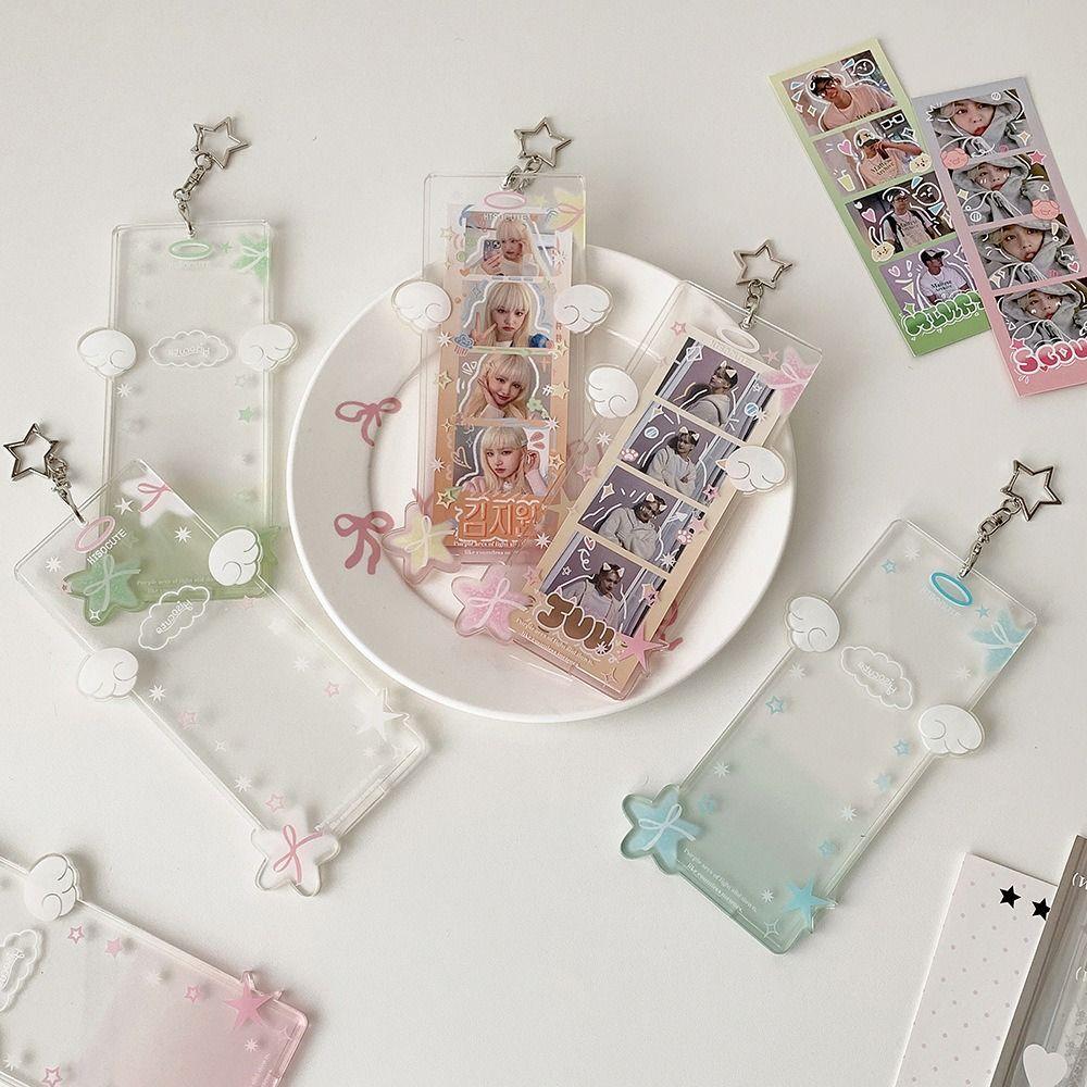 Acrylic Card Protective Cover Decor Pendant Photo Collect Book New Photocard Holder