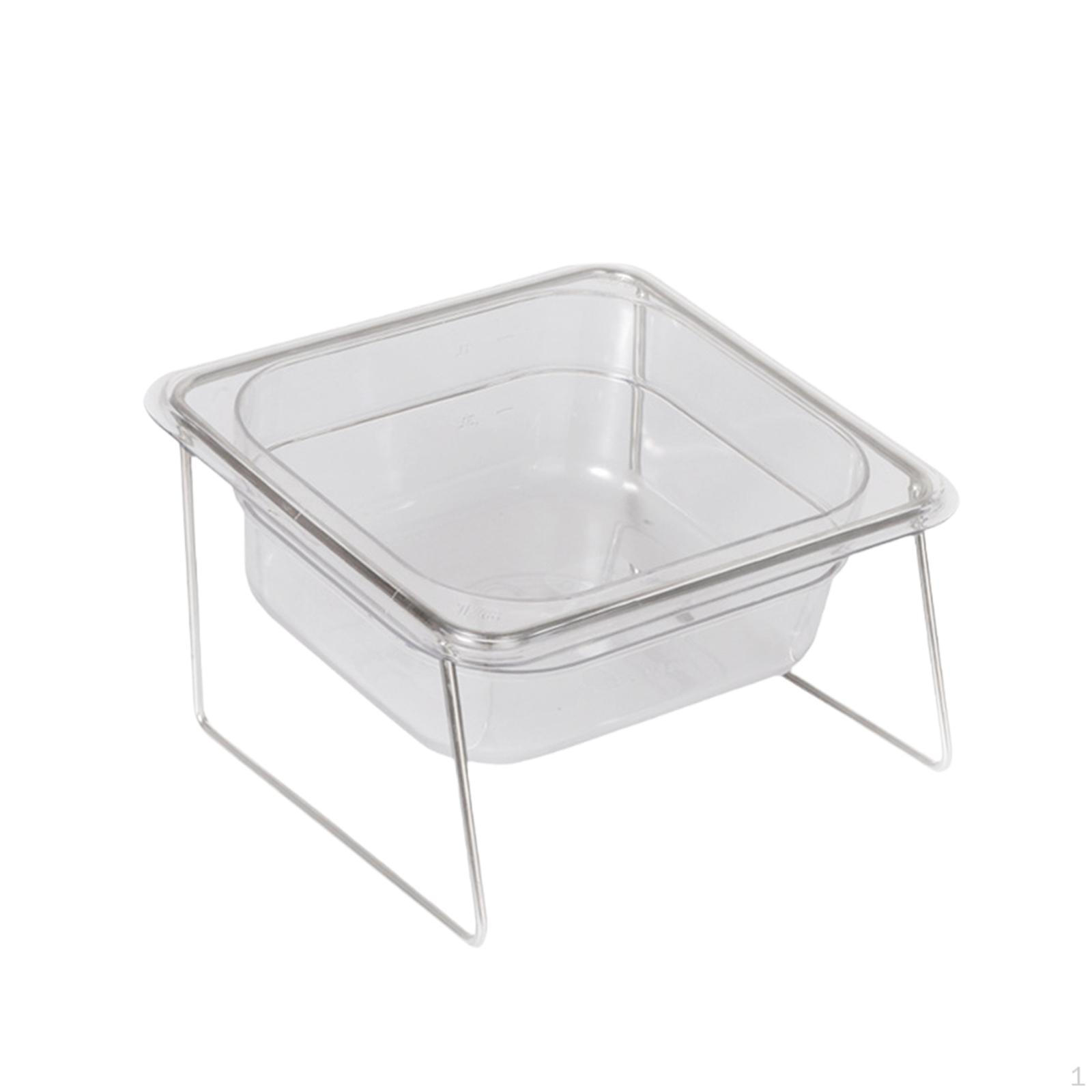 

Акриловая наклонная миска для кормления питомцев с кронштейном, устойчивое основание, поддержка шеи, раствор для питья для питомцев single bowl