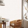 Heart Wallpaper White, Cream, Peach and Beige 50x1000