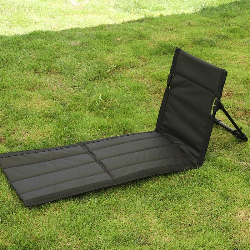 Faltbarer Campingstuhl für den Außenbereich Oxford-Stoff Camping-Bodenstuhl Garten Park Einzelner Faulenzer Stuhl Rückenlehnenpolster Picknick-Rückenstuhl