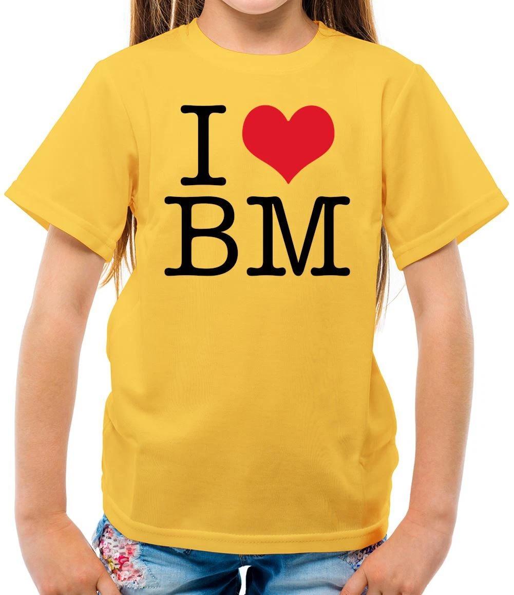 I Love Heart Initials BM - Kids T-Shirt - Love Fan Barry Concert Gig 160