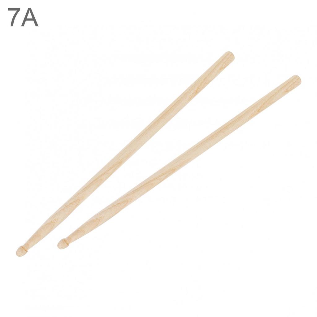 1 Pair 5A / 7A Walnut Wood Drumsticks for  Jazz Drum Exercise, Durable Heavy-duty Drum Sticks