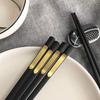Ru Han Black Gold Time Home Serving Chopsticks