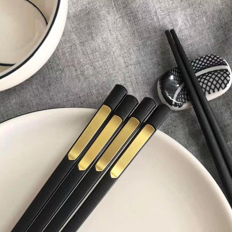 

Ru Han Black Gold Time Home Serving Chopsticks