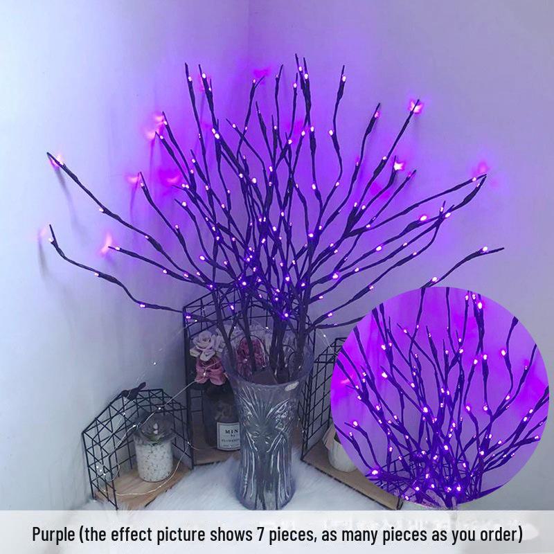Nordic Creative LED Birch Branch Decorative Lamp for Room Atmosphere and Flower Arrangement.