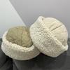 Autumn and Winter New Splicing Dome Two with Cotton Padded Curling Edge Melon Fur Hat Children's Warm Landlord Hat Pullover Hat