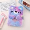 Cartoon Cute Pet Plush Notebook for Kids - Colorful Children's Diary & Student Notes