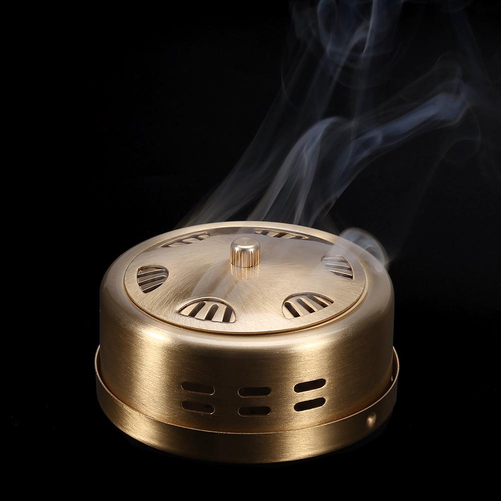 Thicken Copper Acupuncture Moxa Box Temperature Control Moxibustion Burner Tank Health Care