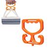 Pack of 2 Functional Grocery Bag Holders Strong Plastic Gentle Grip for Shopping Transfer