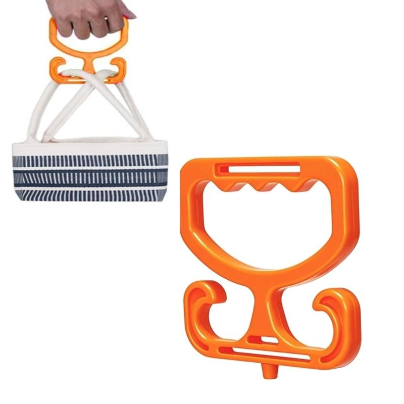 Pack of 2 Functional Grocery Bag Holders Strong Plastic Gentle Grip for Shopping Transfer