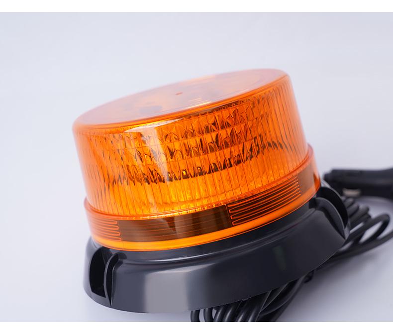Magnetic Mount LED Strobe Light - High Brightness Yellow Flash for Forklift Truck Ceiling