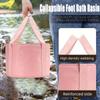 Băiețel pliabil portabil din material textil pentru picioare cu mânere pentru transport ușor - Ideal pentru călătorii și camping