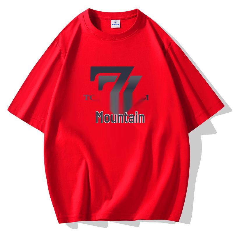 Men's 2025 Summer Trendy Pure Cotton Loose Round Neck Short Sleeve T-Shirt