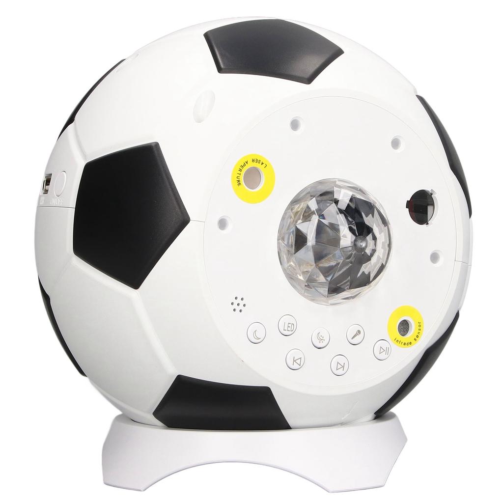 Star Projection Lamp Football Design Night Lamp Bluetooth Music Speaker USB Sky Ambient Light for