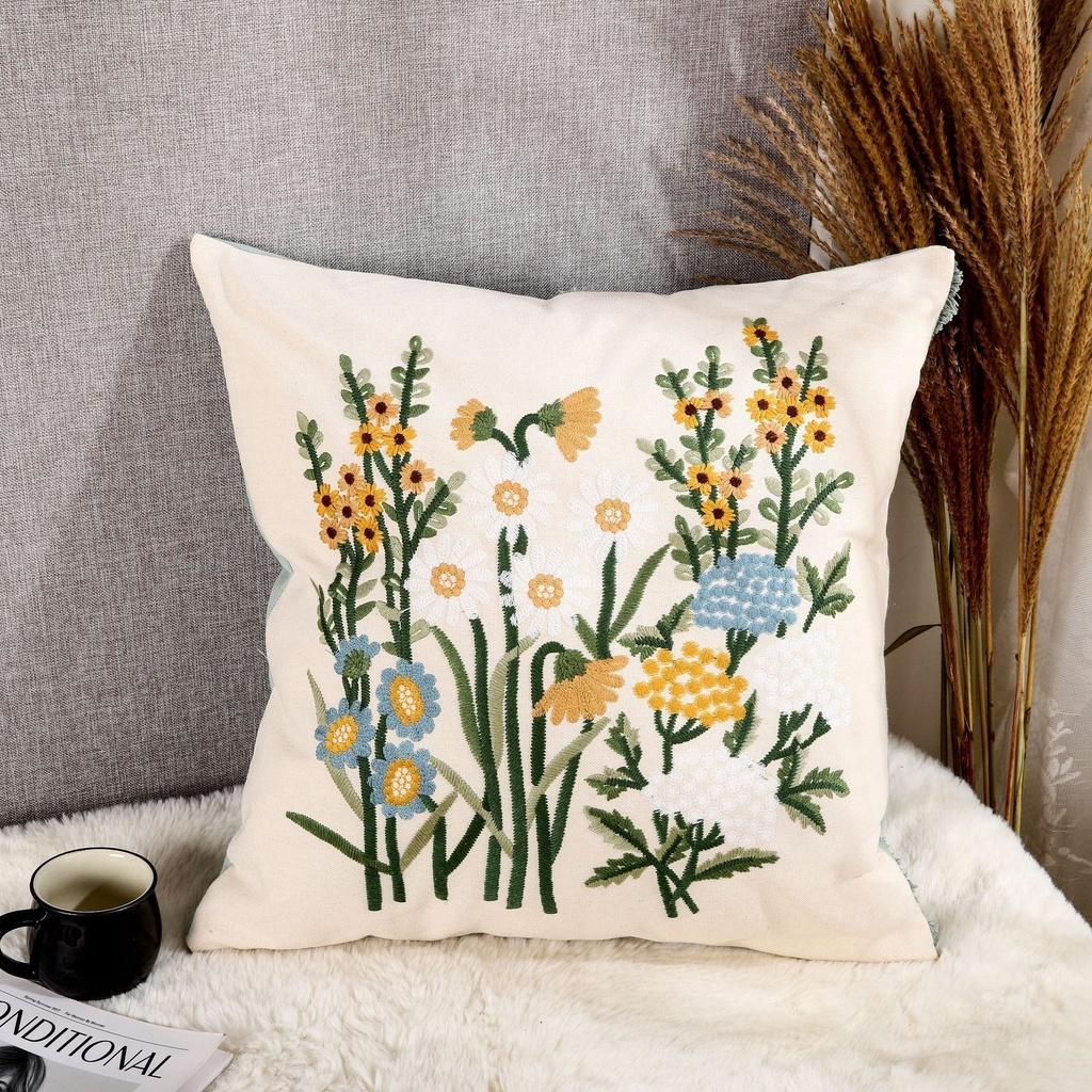 Embroidered Style Ins Bohemian Nordic Pillows Sofas Bed Heads Waist Pillows Tufted Tassels Plush Floating Window Cushion Covers Without Core