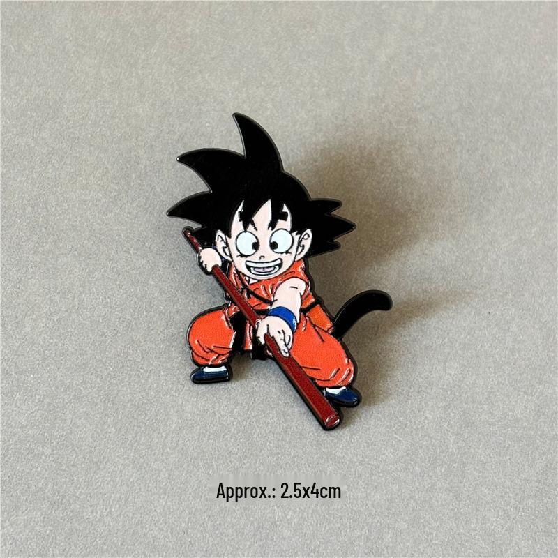 Dragon Ball Super: Cute Son Goku Metal Brooch Badge
