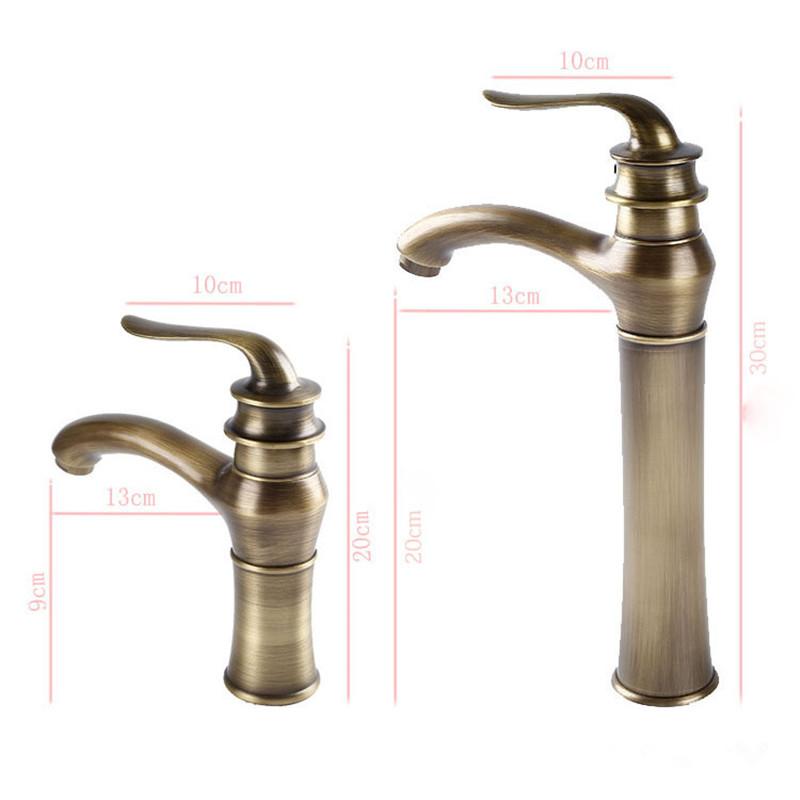 Tuqiu Gold Badezimmerarmatur Vollmessing Waschtischarmatur Warm- und Kaltwasser Waschbeckenarmatur Aufputz WC Mischer Wasserhahn