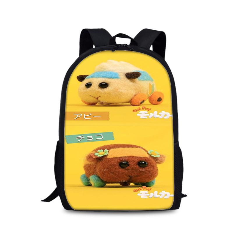 Tangalang Pui Pui Hamster Backpack For Kids With Nylon Material And Spacious Design