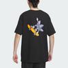 Adidas Originals Trefoil Tfl M1 Graphic Tee Cartoon Print Sports Short Sleeve T-Shirt Men Tops Black IN1044