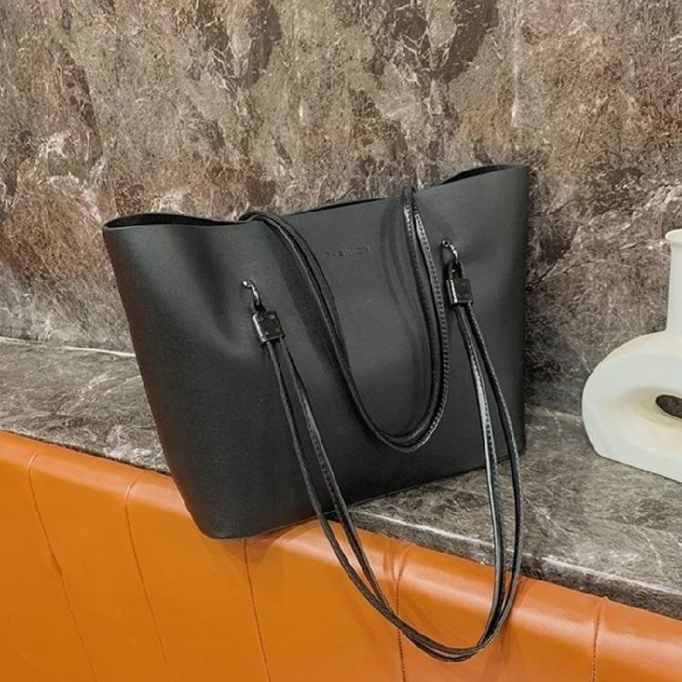 Handbag PU Bag for Girl Women Large Capacity Shopping Bag Versatile Shoulder Bag