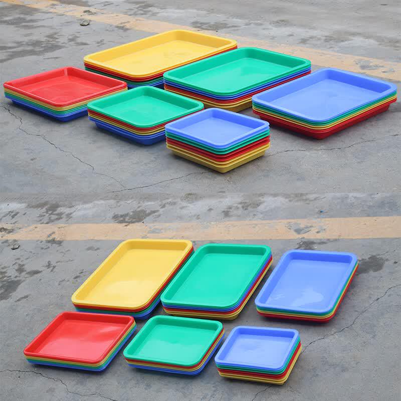 Thickened Plastic Rectangular Shallow Tray