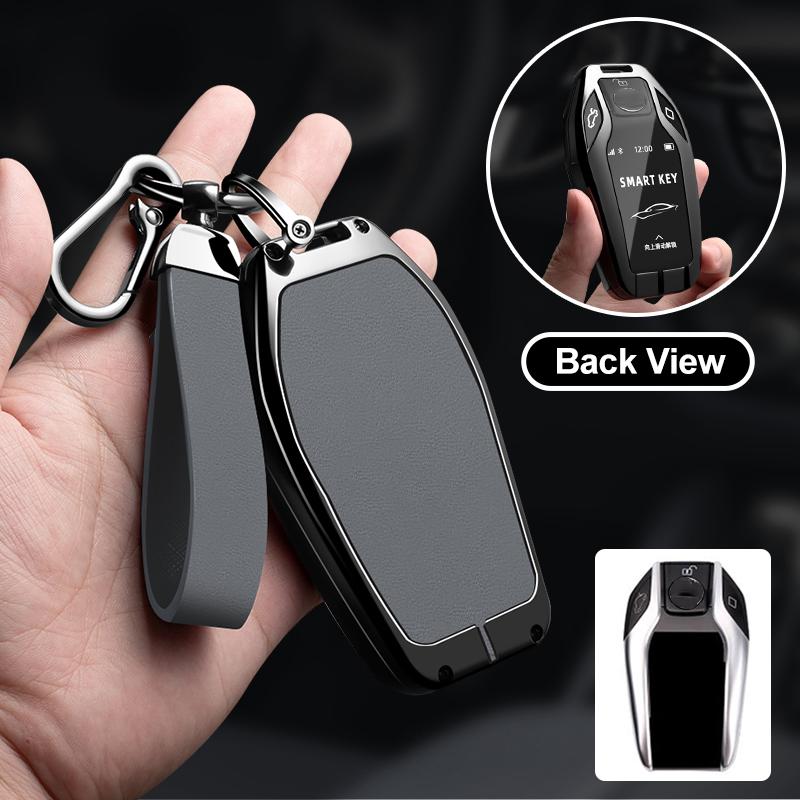 Zinc Alloy Leather Car Key Case For Bmw G30 G12 G11 G32 G31 5 7 Series I8 I12 I15 G01 X3 X4 G02 G05 X5 G07 X7 Key Case